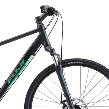 Hybrid Bike Fuji Traverse 1.7 Satin Black/Green M-17" Hybrid Bike - 4
