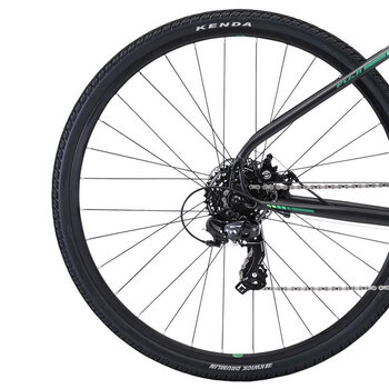 Hybrid Bike Fuji Traverse 1.7 Satin Black/Green M-17" Hybrid Bike - 6