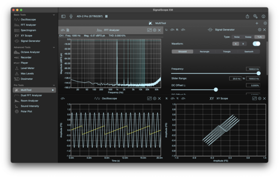 Software de estudio Faber Acoustical Advanced Tool Set License for SignalScope XM v12 (Producto digital) - 3