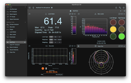 Stúdió program Faber Acoustical Advanced Tool Set License for SignalScope XM v12 (Digitális termék) - 5