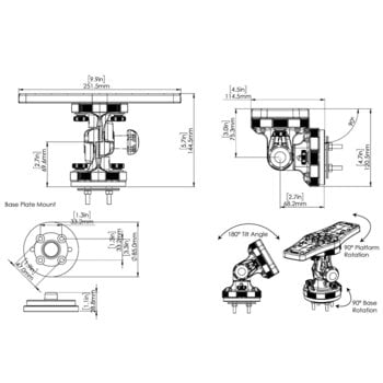 Suporturt de pescuit Railblaza HEXX Fish Finder Mount Suporturt de pescuit - 13