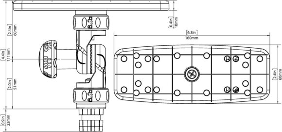 Držiak na čln Railblaza Fish Finder Mount R-Lock Držiak na čln - 9