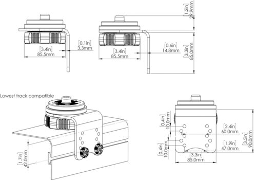 Boot houder Railblaza HEXX Gunnel Track Mount Boot houder - 11