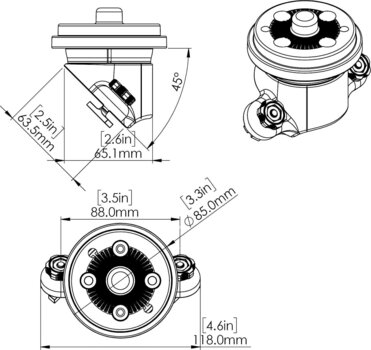 Suporturt de pescuit Railblaza HEXX Track Mount 45° Suporturt de pescuit - 7