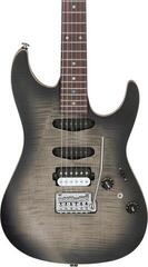 Guitarra elétrica Ibanez TQM2-CUF Charcoal Black Burst Flat Guitarra elétrica - 3