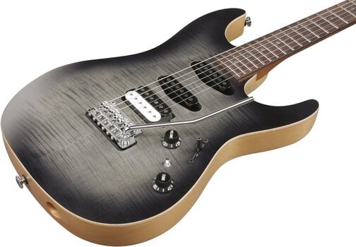 Elektrische gitaar Ibanez TQM2-CUF Charcoal Black Burst - 6