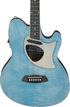 Special Acoustic-electric Guitar Ibanez TCM50FM-ODB Denim Blue Special Acoustic-electric Guitar - 4