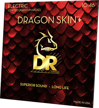 E-gitarrsträngar DR Strings Dragon Skin+ Coated Medium 10-46 E-gitarrsträngar - 2