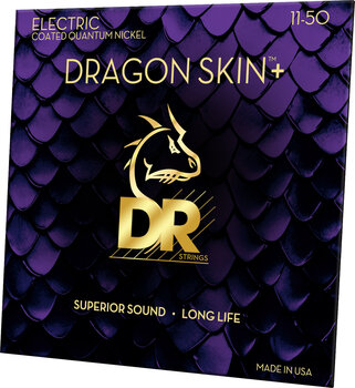 E-guitar strings DR Strings Dragon Skin+ Coated Heavy 11-50 E-guitar strings - 2