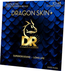 Saiten für Akustikgitarre DR Strings Dragon Skin+ Coated Phosphor Bronze 12-String Light 10-48 Saiten für Akustikgitarre - 1