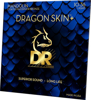 Cordes de mandolines DR Strings Dragon Skin+ Coated Light 10-36 Cordes de mandolines - 2