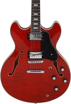 Halvakustisk guitar Sire Larry Carlton H7 See Thru Red - 3