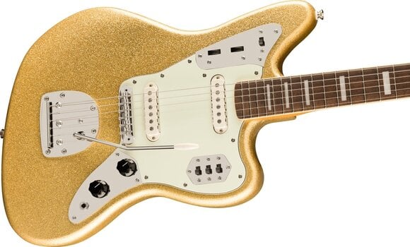 Electric guitar Fender Squier FSR Classic Vibe 70s Jaguar LRL Gold Sparkle Electric guitar - 3