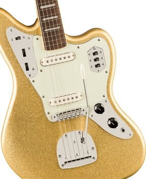 Electric guitar Fender Squier FSR Classic Vibe 70s Jaguar LRL Gold Sparkle Electric guitar - 4