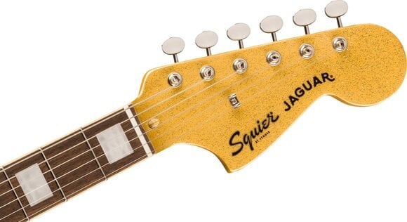 Electric guitar Fender Squier FSR Classic Vibe 70s Jaguar LRL Gold Sparkle Electric guitar (Damaged) - 10