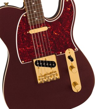 Elektrisk gitarr Fender Squier FSR 60s Custom Telecaster LRL Oxblood - 4