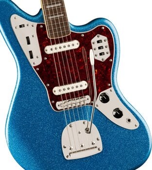 Electric guitar Fender Squier FSR Classic Vibe 70s Jaguar LRL Blue Sparkle Electric guitar - 3