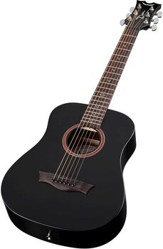 Folk Guitar Dean Guitars Flight Mahogany Travel Guitar Black Satin Folk Guitar - 2