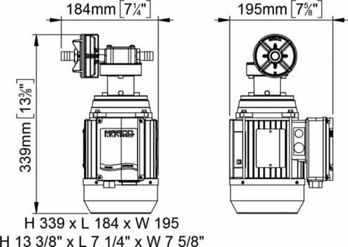 Kraftstoffpumpe Boot Marco UP6/AC 220V 50 Hz Gear pump PTFE 28 l/min - 2