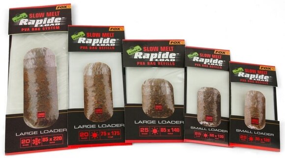 Τσάντα PVA Fox Edges Rapide Load PVA Bag Refills Slow Melt 25 Bags 13 cm 6 cm Τσάντα PVA - 2