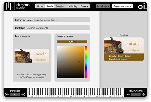 Софтуер за студио VST Instrument Organic Instruments Elemental Studio - Annual (Дигитален продукт) - 3