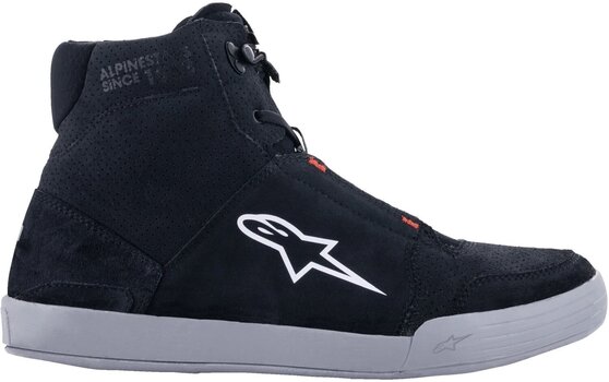 Motorcycle Boots Alpinestars Chrome Shoes Black/Cool Gray/Red Fluo 38 Motorcycle Boots - 2