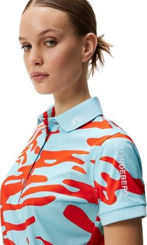 Camisa pólo J.Lindeberg Tour Tech Print Womens Neptune Atomizer M Camisa pólo - 5