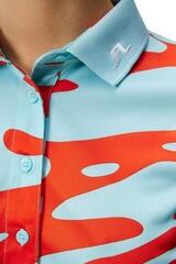 Polo-Shirt J.Lindeberg Tour Tech Print Womens Neptune Atomizer S Polo-Shirt - 5