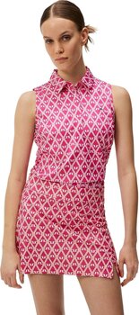 Polo Shirt J.Lindeberg Dena Print Sleeveless Golf Fuchsia Purple XS Polo Shirt - 7