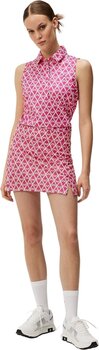 Polo Shirt J.Lindeberg Dena Print Sleeveless Golf Fuchsia Purple XS Polo Shirt - 8