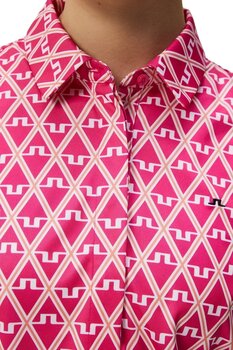 Polo Shirt J.Lindeberg Dena Print Sleeveless Golf Fuchsia Purple XS Polo Shirt - 11