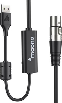 Mikrofon kábel Maono XU01 Fekete 3 m - 2