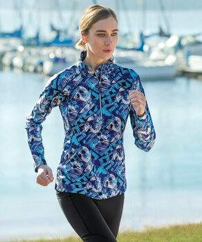 Sudadera con capucha/Suéter Sunice Megan Superlite FX Strech Womens Sweater Violet Blue Flash Print S - 2