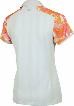 Sunice Abigail Printed Polo - M Oyster Flash Print/Neon Pink S