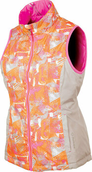Chaleco Sunice Maci Reversible Womens Vest Pink/Neon Pink Flash Print XS - 3