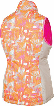 Telovnik Sunice Maci Reversible Womens Vest Pink/Neon Pink Flash Print XS - 4