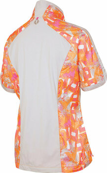 Hoodie/Trui Sunice Women Britanny Windwear Oyster/Neon Pink Flash Print S - 2