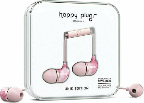 Sluchátka do uší Happy Plugs In-Ear Pink Marble - 2