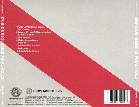 CD muzica Enrique Iglesias - Final (Vol.2) (CD) - 2