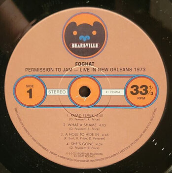 LP deska Foghat - Permission To Jam: Live In New Orleans 1973 (Rsd 2024) (2 LP) - 2