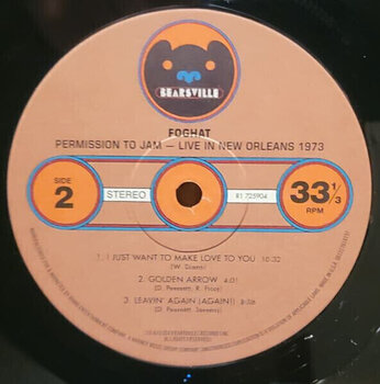 Vinyl Record Foghat - Permission To Jam: Live In New Orleans 1973 (Rsd 2024) (2 LP) - 3