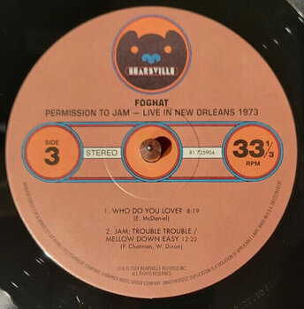 Vinyl Record Foghat - Permission To Jam: Live In New Orleans 1973 (Rsd 2024) (2 LP) - 4