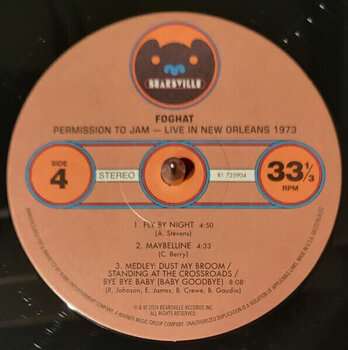 Vinyl Record Foghat - Permission To Jam: Live In New Orleans 1973 (Rsd 2024) (2 LP) - 5