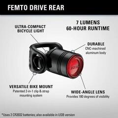 Cykelljus Lezyne Led Femto Drive Rear Black - 5