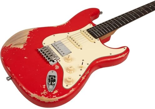 Electric guitar Henry's ST-1 Cobra Red Relic - 3
