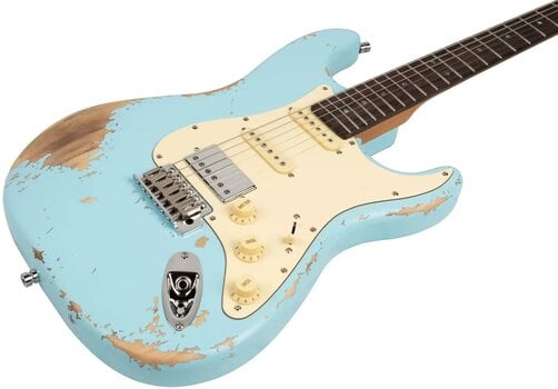 Electric guitar Henry's ST-1 Python Blue Relic Electric guitar - 3