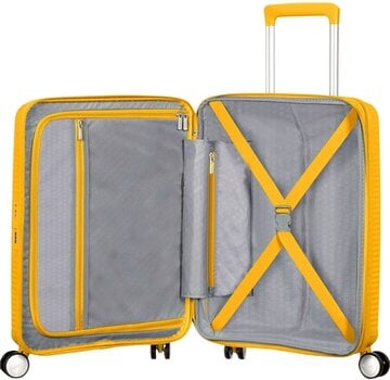 Városi hátizsák / Táska American Tourister Soundbox Spinner EXP 55/20 Cabin Golden Yellow 35,5/41 L Bőrönd - 3