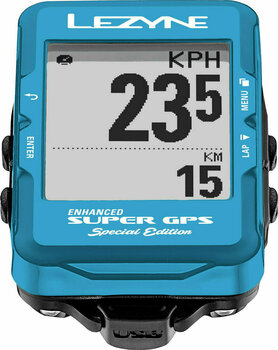 Cyklistická elektronika Lezyne Super GPS Blue - 4