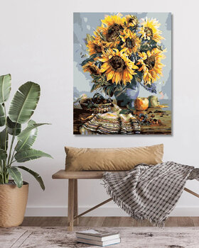 Painting by Numbers Zuty Painting by Numbers Autumn Sunflower Bouquet - 3