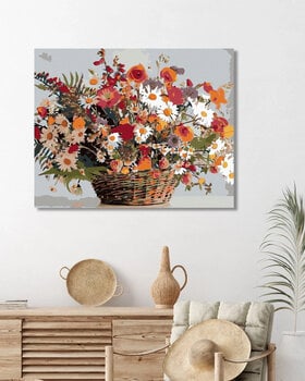 Painting by Numbers Zuty Painting by Numbers Wildflowers In A Basket - 3